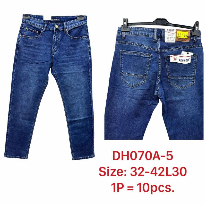 Spodnie jeansy meskie Roz 32-42, 1 Kolor .Paczka 10 szt